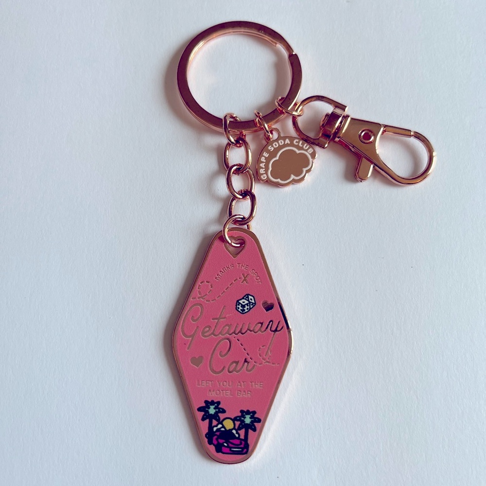 Taylor Swift Getaway Car Rose Gold Keychain